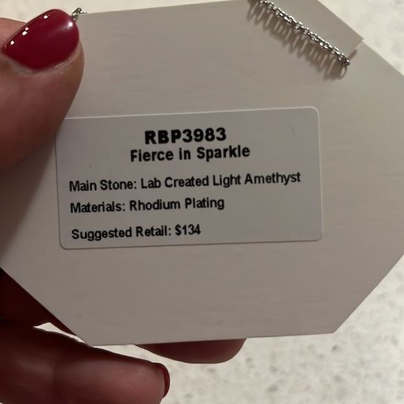 Fierce in Sparkle-Bomb Party necklace amethyst - Picture 4 of 4